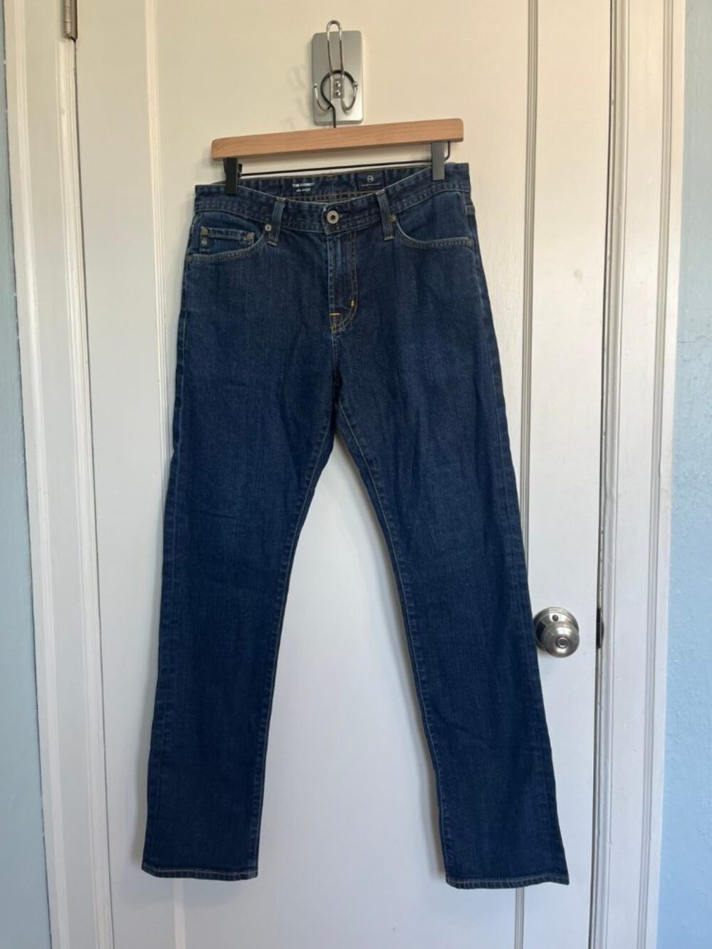 AG Adriano Goldschmied Everett Slim Straight Jeans Men's 30x32 Dark Wash